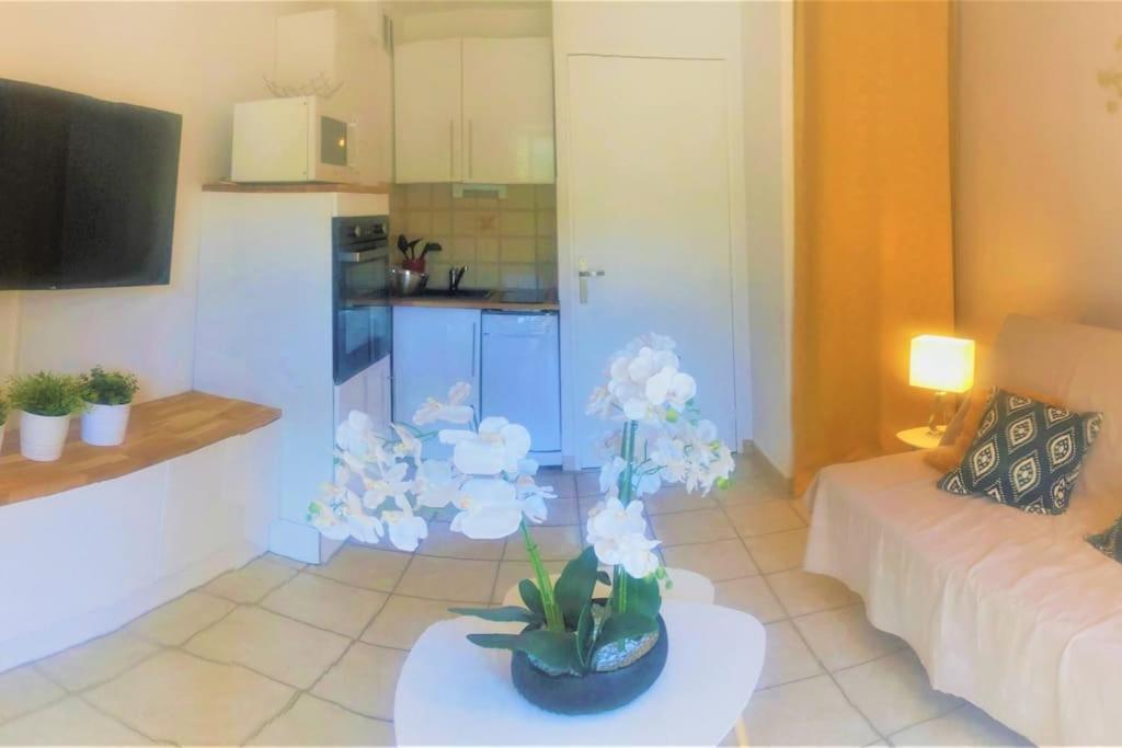 Studio Cabine Climatise 800 M De La Plage Et Des Commerces Bormes-les-Mimosas Bagian luar foto